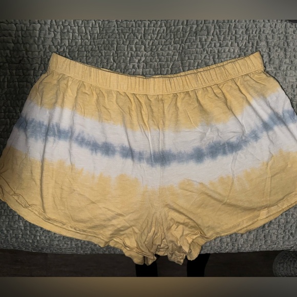 Aerie Yellow and Blue Tie Dye Pajama Short - Picture 4 of 4